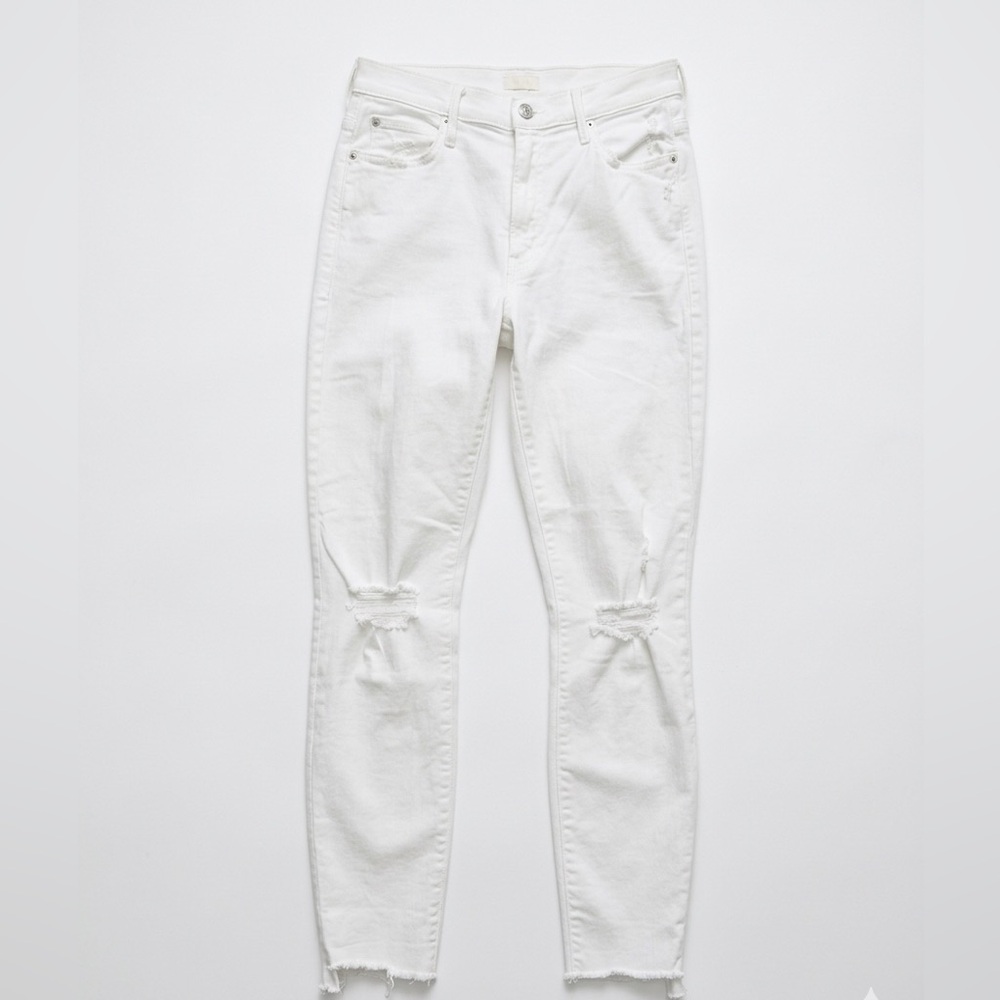 Mother Stunner Zip Ankle Step Fray Jeans Size 27Little Miss Innocent